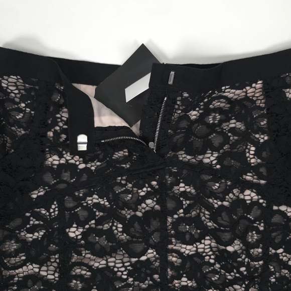 NWT NINA RICCI PARIS Floral Lace Mini Skirt Made in Slovakia 🇸🇰 Size 38 US 8 - Picture 12 of 16